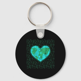 Love Earth Funny Earth’s Day Save Our Planet Graph Key Ring