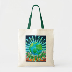 Love Earth Live Green Tote Bag – Green Earth day