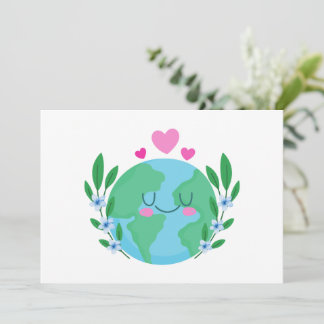 Love Earth Smiling Invitation