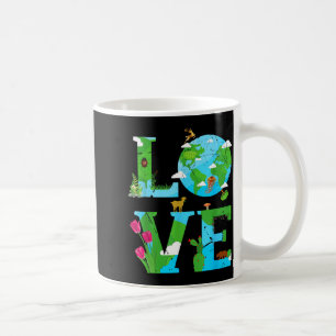 Love Earth World Planet Day Environmental Animal Coffee Mug