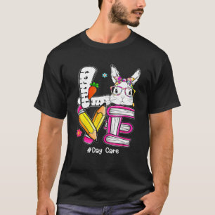 Love Easter Day Care Teacher Bunny Cute Face Happy T-Shirt