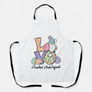 Love Easter Teacher's Aide Gnomes Teacher Easter 2 Apron