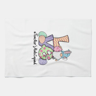 Love Easter Teacher's Aide Gnomes Teacher Easter 2 Tea Towel