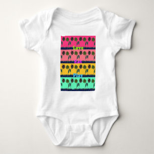 Love Eat Play Art Print Baby Bodysuit