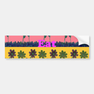 Love Eat Play Art Print Bumper Sticker