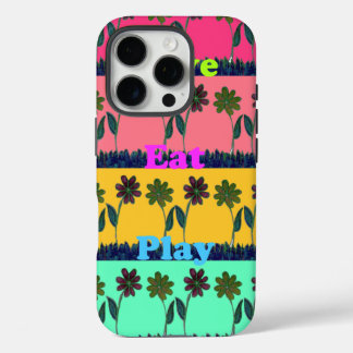 Love Eat Play Art Print iPhone 16 Pro Case