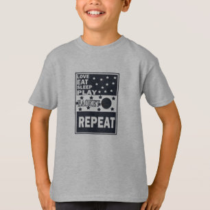 Love eat sleep play basketball repeat T-Shirt