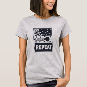 Love eat sleep play basketball T-Shirt