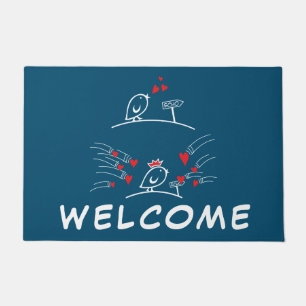 LOVE ECHO - Comic Birds Tweetlercools 2 Doormat