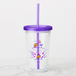LOVE ECHO - Comic Birds Tweetlercools 3 Acrylic Tumbler