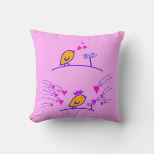 LOVE ECHO - Comic Birds Tweetlercools 3 Cushion