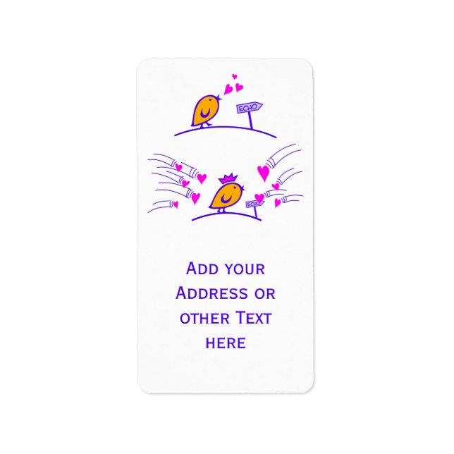 LOVE ECHO - Comic Birds Tweetlercools 3 Label (Front)