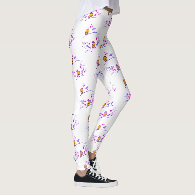 LOVE ECHO - Comic Birds Tweetlercools 3 Leggings (Right)
