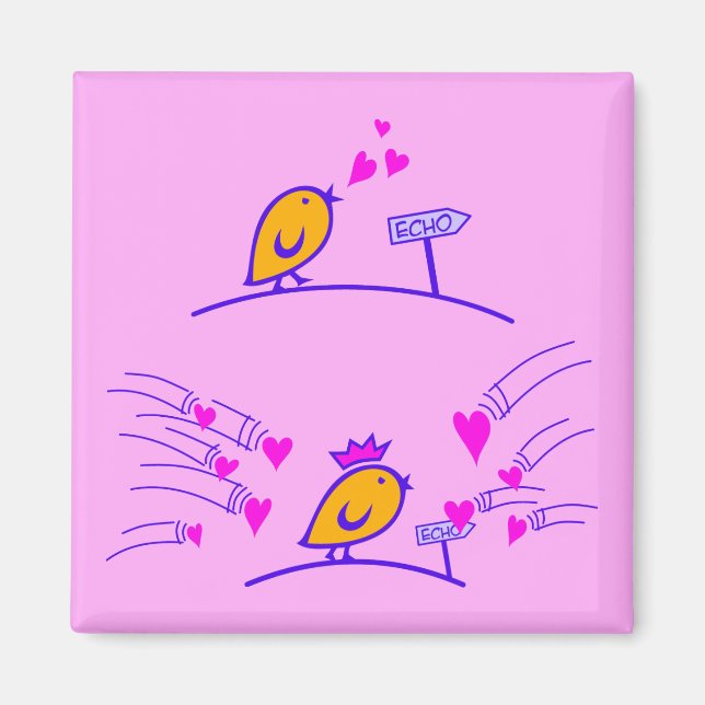 LOVE ECHO - Comic Birds Tweetlercools 3 Magnet (Front)