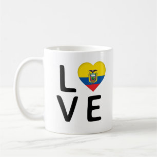 Love - Ecuador Flag Coffee Mug