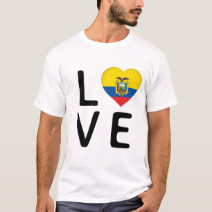 Love - Ecuador Flag T-Shirt