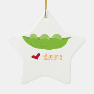 Love Edamame Ceramic Tree Decoration