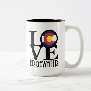 LOVE Edgewater colorado 15oz Two-Tone Coffee Mug