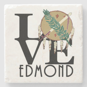 LOVE Edmond Oklahoma Stone Coaster