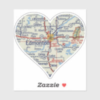 Love Edmonton Vintage Map