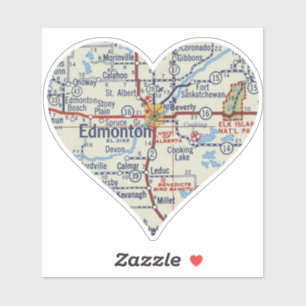 Love Edmonton Vintage Map