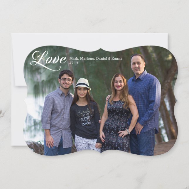 Love Elegant Holiday Card (Front)