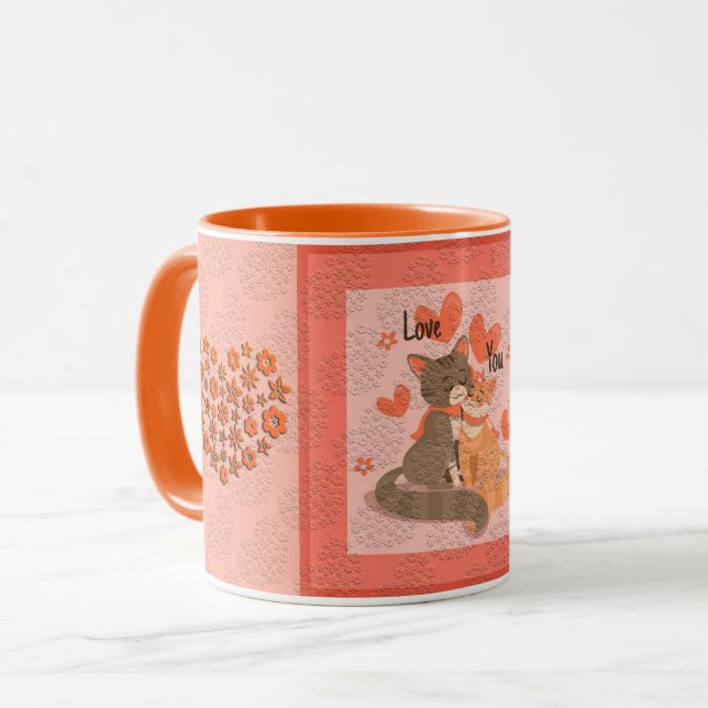 Love Elegant Modern Popular Best Heart Mug (Front Left)