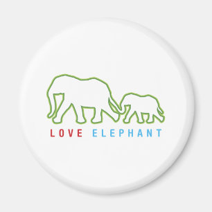 Love Elephant Magnet