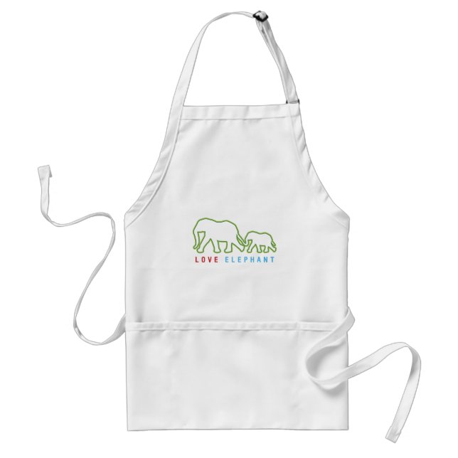 Love Elephant Standard Apron (Front)