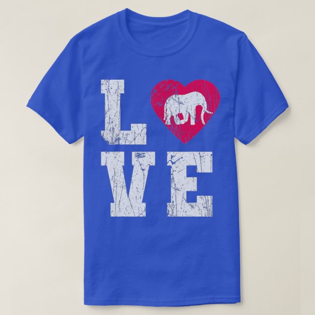 Love Elephant  T-Shirt (Design Front)