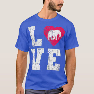 Love Elephant  T-Shirt