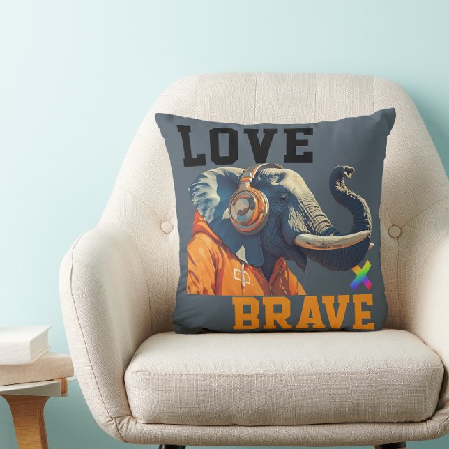 LOVE × ELEPHANTS - Custom Cushion (Creator Uploaded)