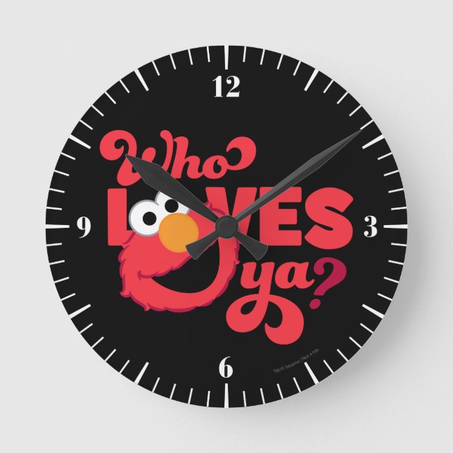 Love Elmo Round Clock (Front)
