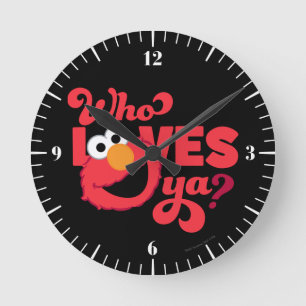 Love Elmo Round Clock