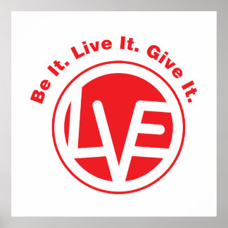 Love Emblem 24" x 24" Value Poster