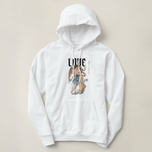 Love Embrace – Romantic Couple Illustration Hoodie