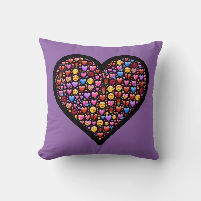 Love Emoji Customised Cushion (Front)