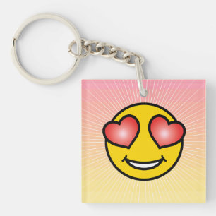 Love Emoji Key Ring