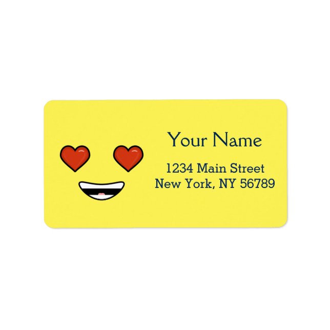 Love Emoji Label (Front)