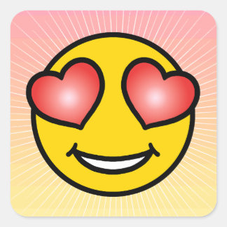 Love Emoji Square Sticker