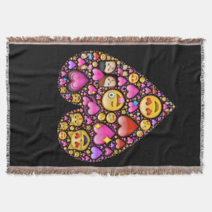 Love EMOJI Throw Blanket