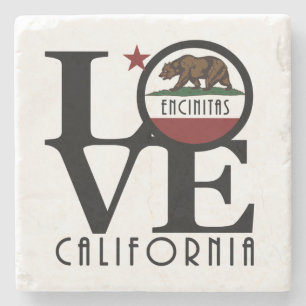 LOVE Encinats Stone Coaster