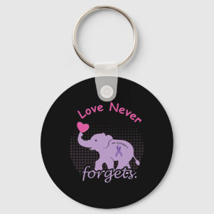 Love End Alzheimer End Heimer Heimers Awareness  Key Ring