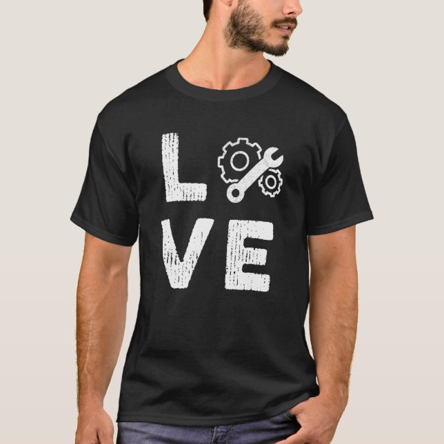 Love Engineer  Civil Engineering Engineers T-Shirt (Front)