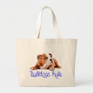 Love English Bulldog Puppy Dog Tote Bag