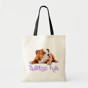 Love English Bulldog Puppy Dog Tote Bag