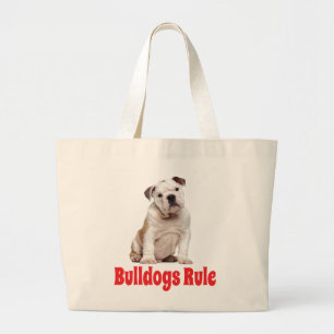 Love English Bulldog Puppy Dog Tote Bag