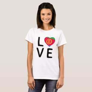 Love - Eritrea Flag T-Shirt