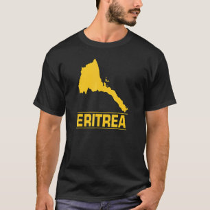 Love Eritrea With Eritrean Map Eritrean Pride T-Shirt
