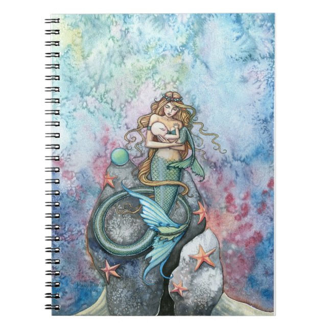 Love Eternal Mermaid and Baby Notebook (Front)